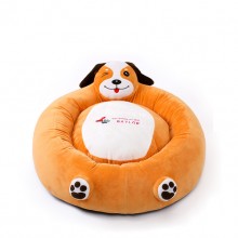 Orange Puppy Round Pet Nest