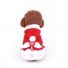 Angel Wings Christmas Red Pet Costume