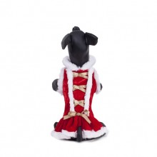 Christmas Bandage Bow Red Pet Dress