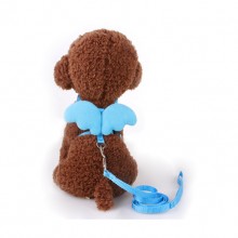 Pet Blue Angel Wings Traction Rope Chest Back Rope