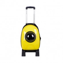 Yellow Capsule Pet Trolley Bag