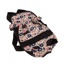 Two Color Lip Prints Pet Chest Bag Backpack