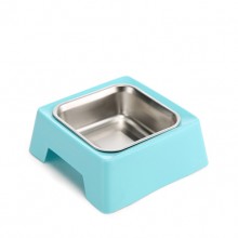 Blue Square Non-slip Environmentally Friendly Pet Bowls