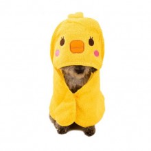 Yellow Cartoon Cotton Towel Pet Dog Bath Towel