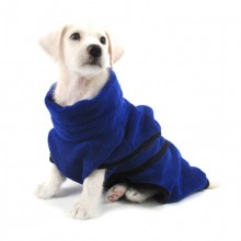 Blue Microfiber Bath Towel Pet Towel Water Bathrobe