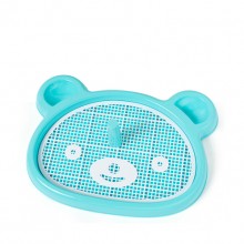 Blue Bear-shaped Pet Toilet With Columns