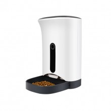 White Automatic Intelligent Timing Quantitative Pet Feeder