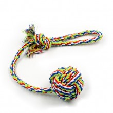 Pet Multicolor Cotton Rope Long Tail Ball Toys