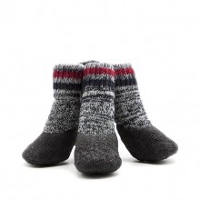 Pet Terry Cotton Gray Waterproof And Non-slip Socks