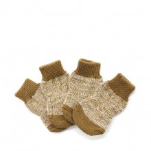 Pet Cotton Brown Non-slip Socks