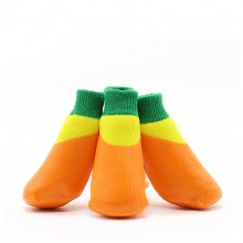 Pet Cotton Orange Waterproof And Non-slip Socks