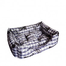 Cotton Printed Blue Square Warm Pet Nest