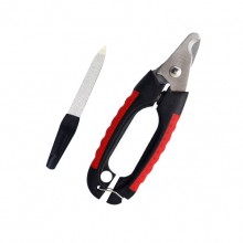 Red Round Handle Stainless Steel Pet Pliers Nail Clipper