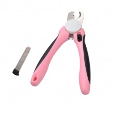 Pink Round Care Nail Art Stainless Steel Dog Cat Pliers Nails Scissors
