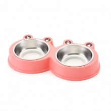 Pink Frog's Pet Stainless Steel Bowl