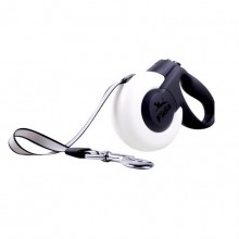 White Can Add Accessories Polyester Retractable Pet Traction Rope