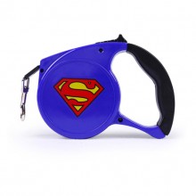 Blue Superman Cartoon Automatic Retractable Pet Traction Rope