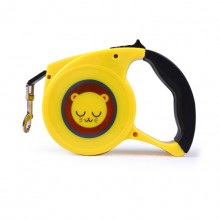 Yellow Lion Cartoon Automatic Retractable Pet Traction Rope