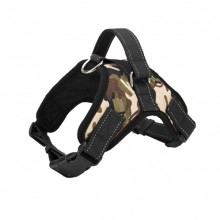 Camouflage Burst Large Dog Saddle Straps Traction Rope