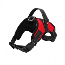 Red Burst Large Dog Saddle Straps Traction Rope